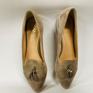Vince Camuto Rizell tassel suede loafers